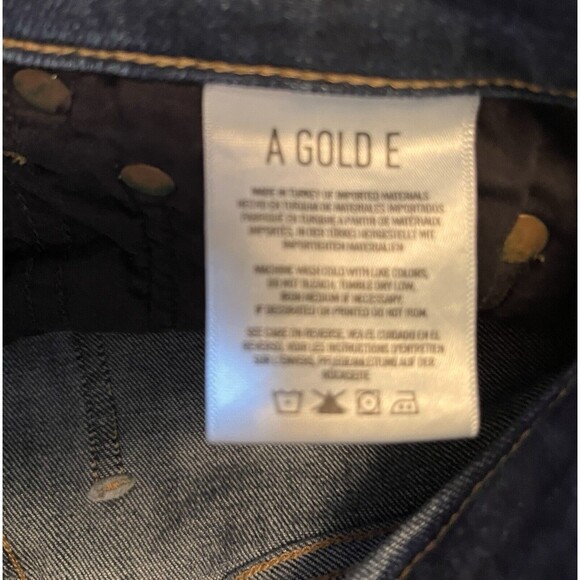 AGOLDE Sophia Revolve Denim Jeans Womens 25 Blue Stretch Ankle Cropped Classic - Picture 4 of 5